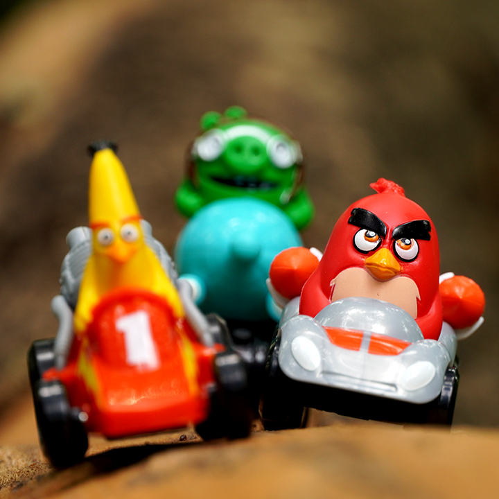 Angry Birds Crashers Pull Back Toy Cars (3 Car Racers in 1 Set)