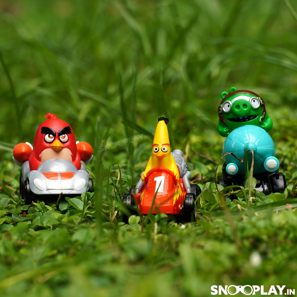 Angry Birds Crashers Pull Back Toy Cars (3 Car Racers in 1 Set)