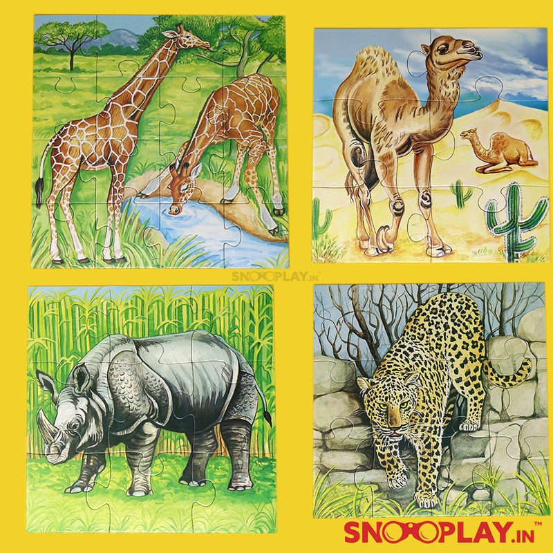 Buy animal puzzle series 2 with 6-15 pieces game kids Online india