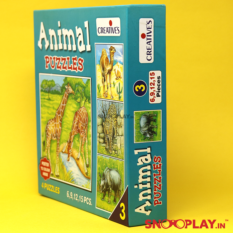 Buy animal puzzle series 2 with 6-15 pieces game kids Online india