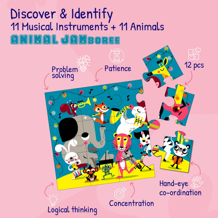 Animal Jamboree + Sneaky Pirates Puzzles For Kids