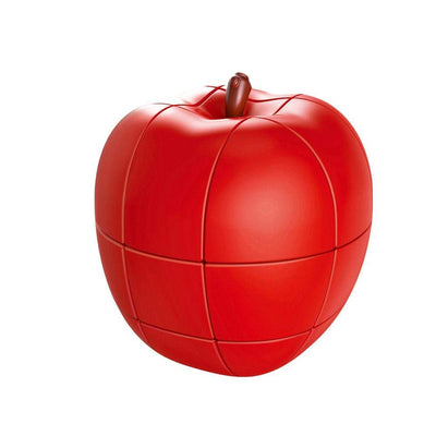 Brain IQ Teaser Apple Cube Fruit Shape Puzzle Game Cube Educational Creative Puzzle Toys Gifts for Kids & Adults - Red