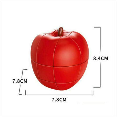 Brain IQ Teaser Apple Cube Fruit Shape Puzzle Game Cube Educational Creative Puzzle Toys Gifts for Kids & Adults - Red