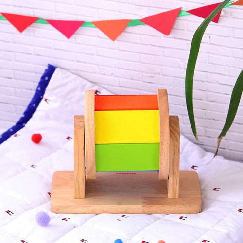 Shumee Wooden Rainbow Spinner Wheel (1-3 Years)