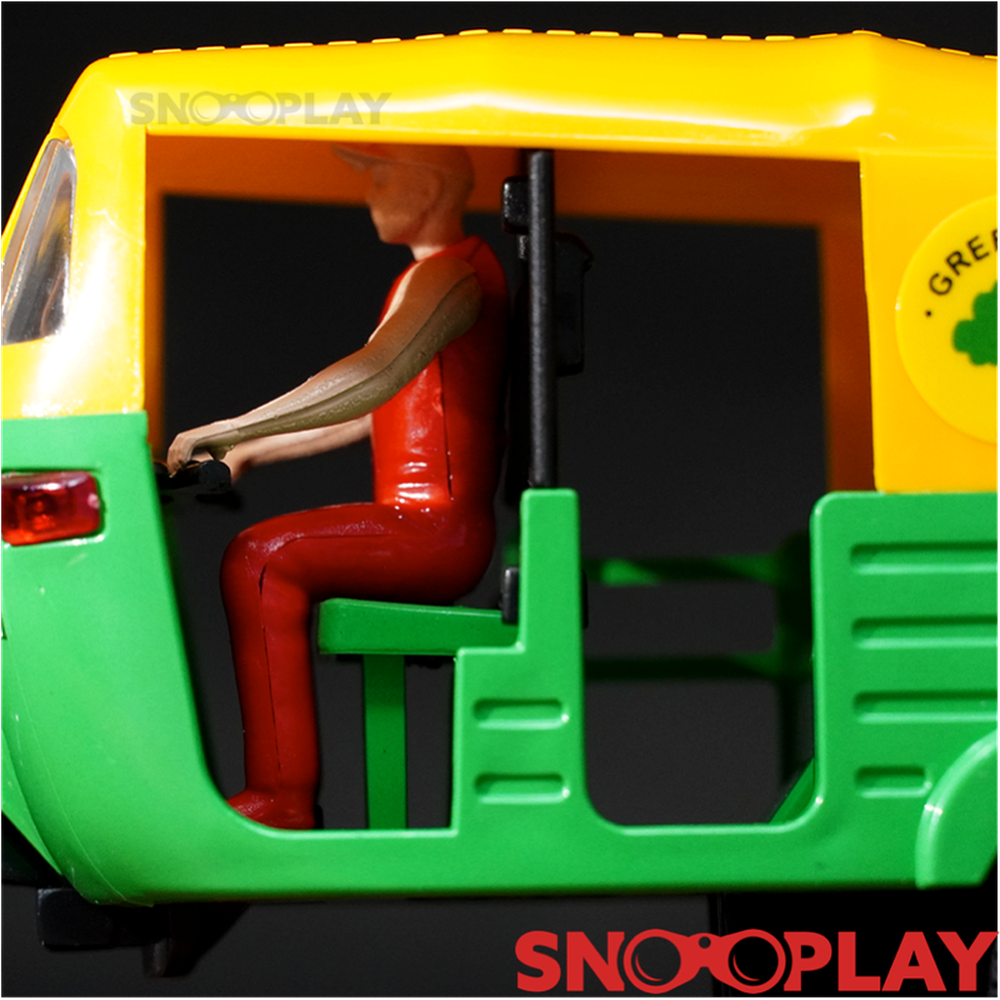 Auto Rickshaw Miniature Toy (Pull Back Toy Tuk Tuk)