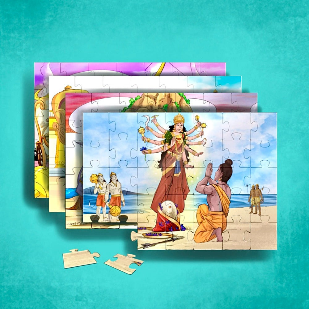 Tales of Ramayan Jigsaw Puzzle (4 x 35 Pieces)