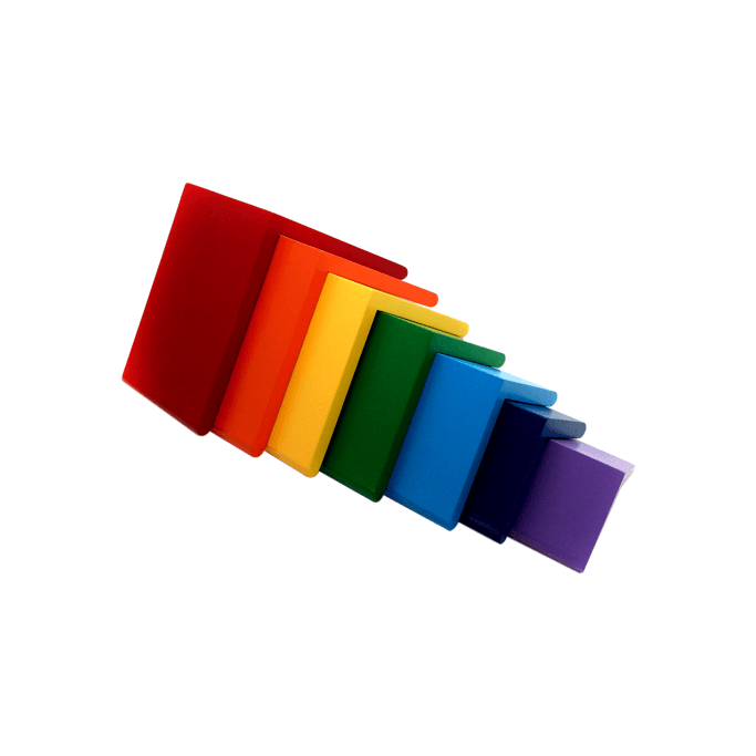 Rainbow Roofs - Stacking Toy