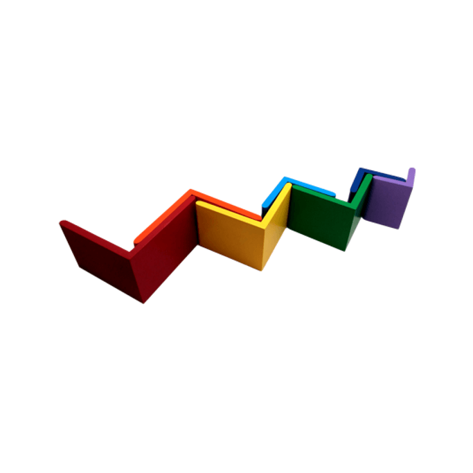 Rainbow Roofs - Stacking Toy