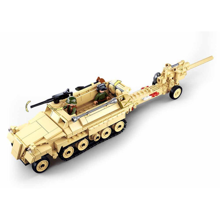 WW2-Half Truck Building Blocks for Children ( 460 Pieces)