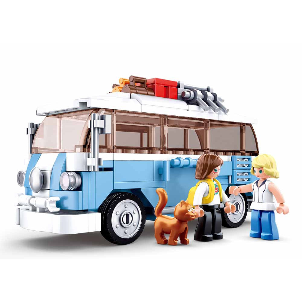 T1 Travel Van Car Building Blocks For Kids ( 227 Pieces)