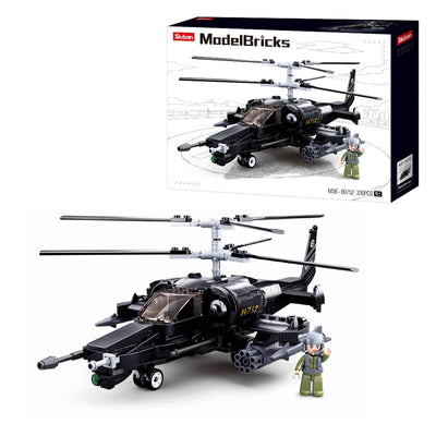 Ka-50 Black Shark Building Blocks For Children ( 330 Pieces)