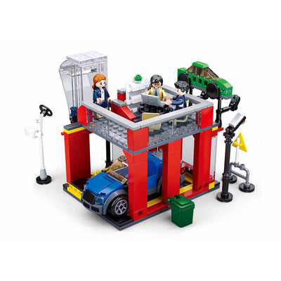 Automobile Sales Service Shop Building Blocks For Kids (302 Pieces)