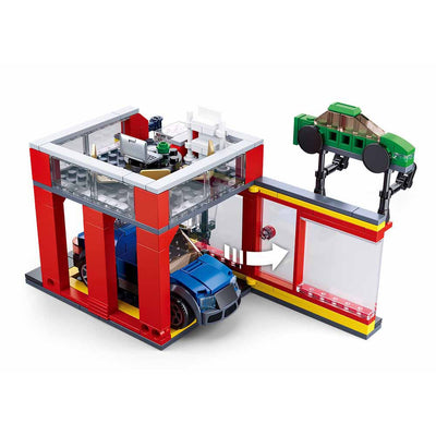 Automobile Sales Service Shop Building Blocks For Kids (302 Pieces)