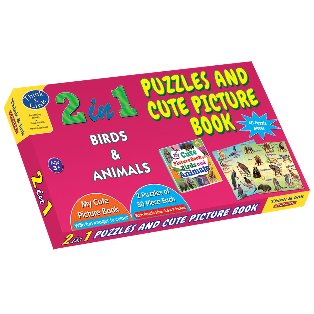2 in 1 Puzzle - Birds & Animals