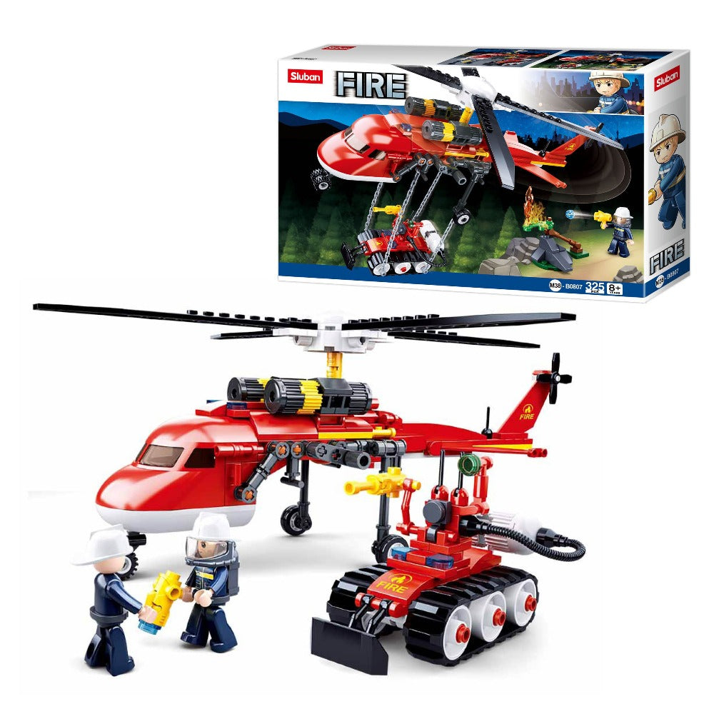 Fire-Helicopter Building Blocks For Children ( 325 Pieces)