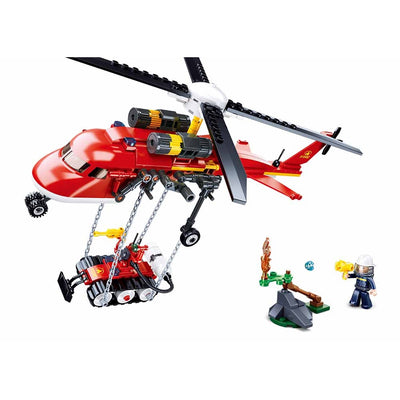 Fire-Helicopter Building Blocks For Children ( 325 Pieces)