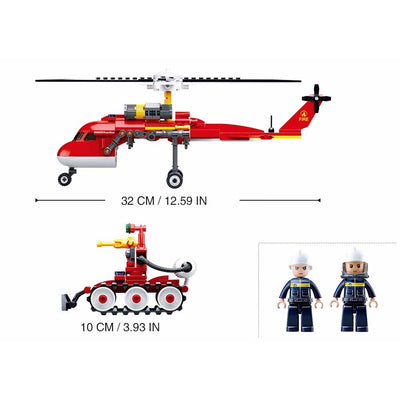 Fire-Helicopter Building Blocks For Children ( 325 Pieces)