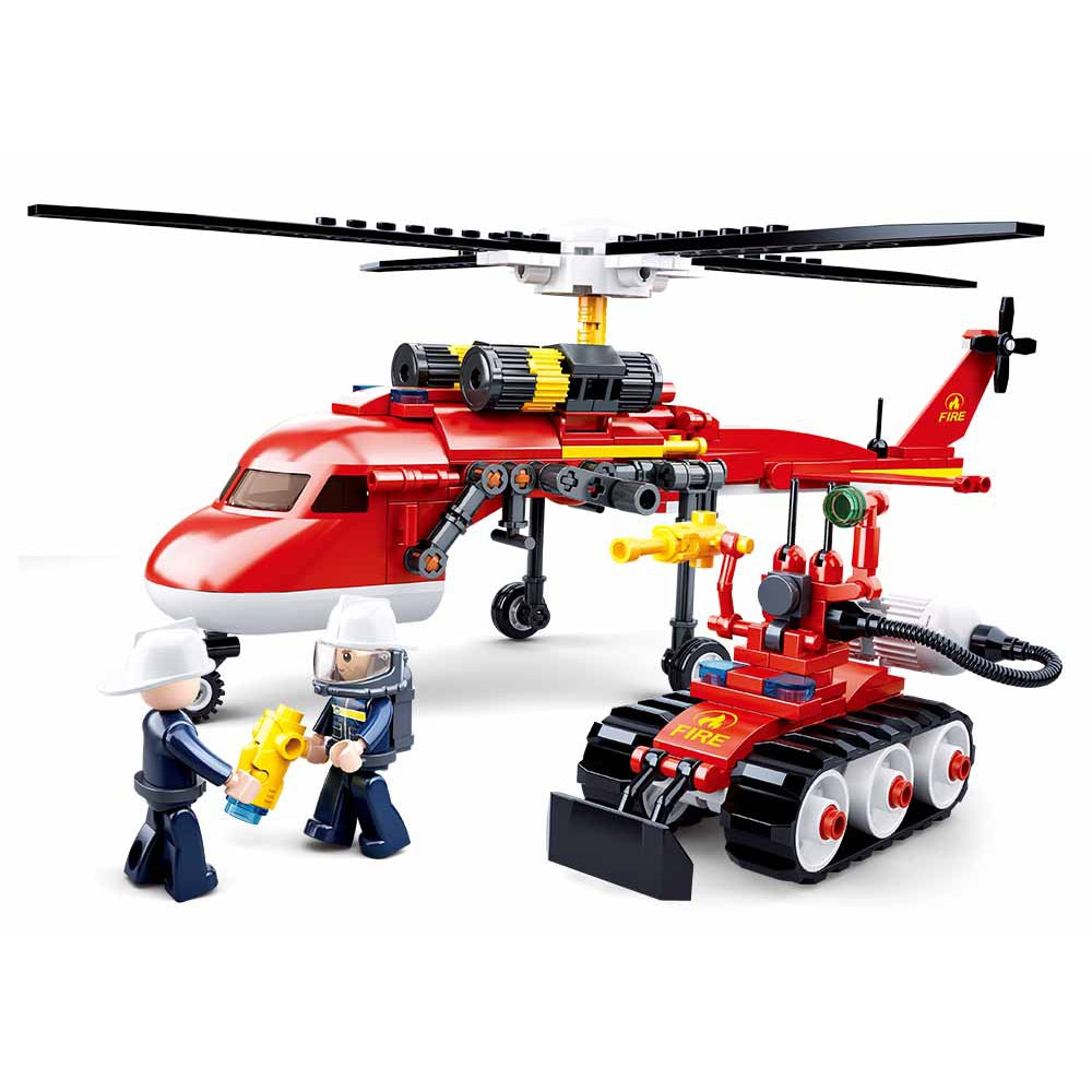 Fire-Helicopter Building Blocks For Children ( 325 Pieces)