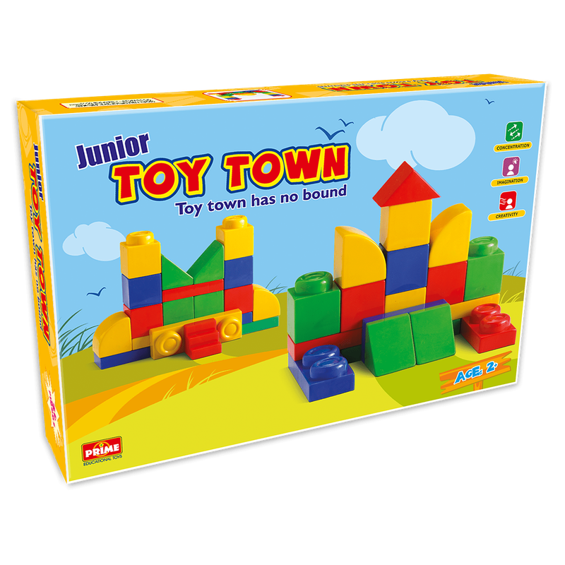 Toy Town Junior - Building Block Set ( 26 Pieces)