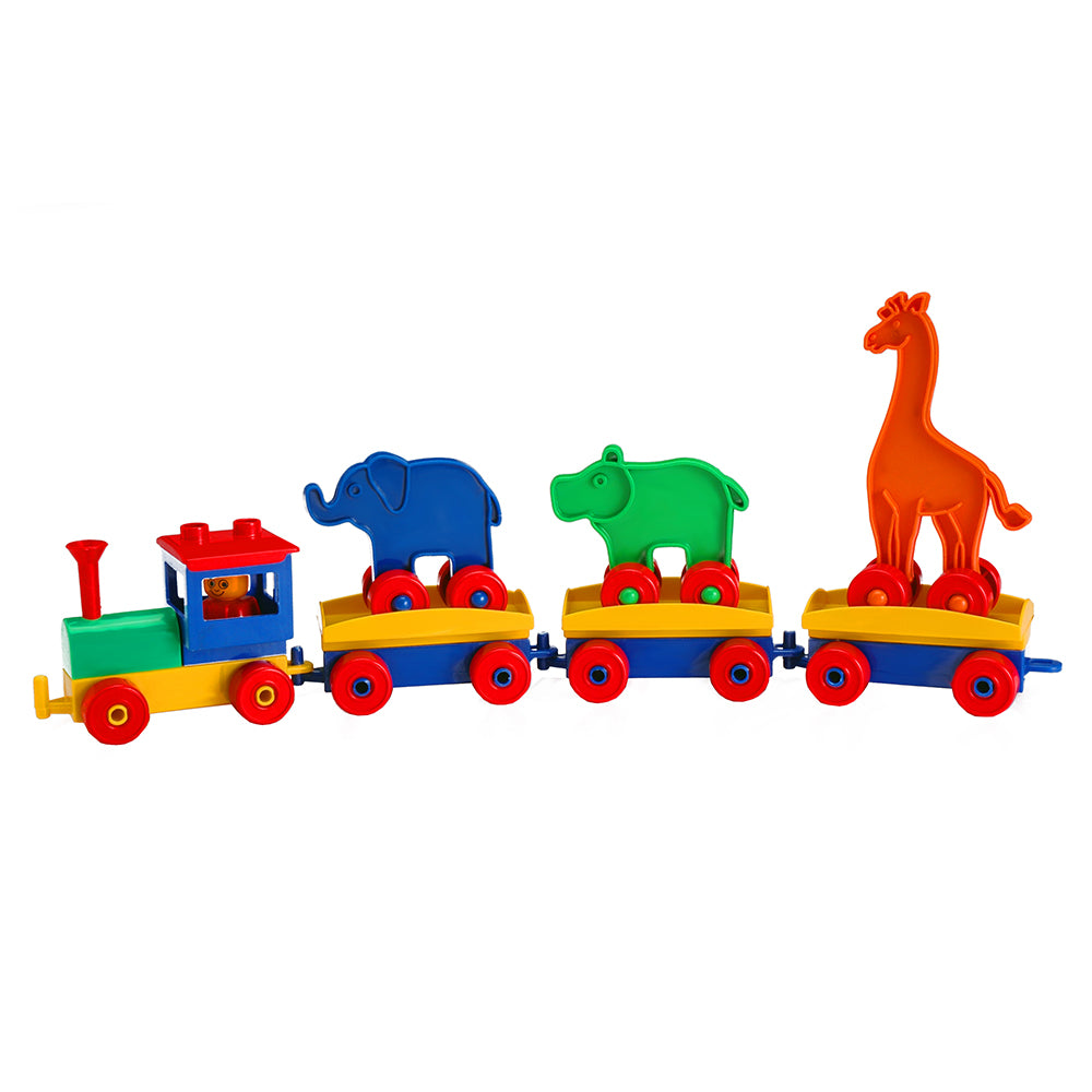 Animal Train Building Block Set - 45 Pieces (1.5-4 Years)