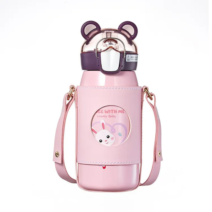 Cute Stainless Steel Water Bottle (530 ML) - - Assorted Colours