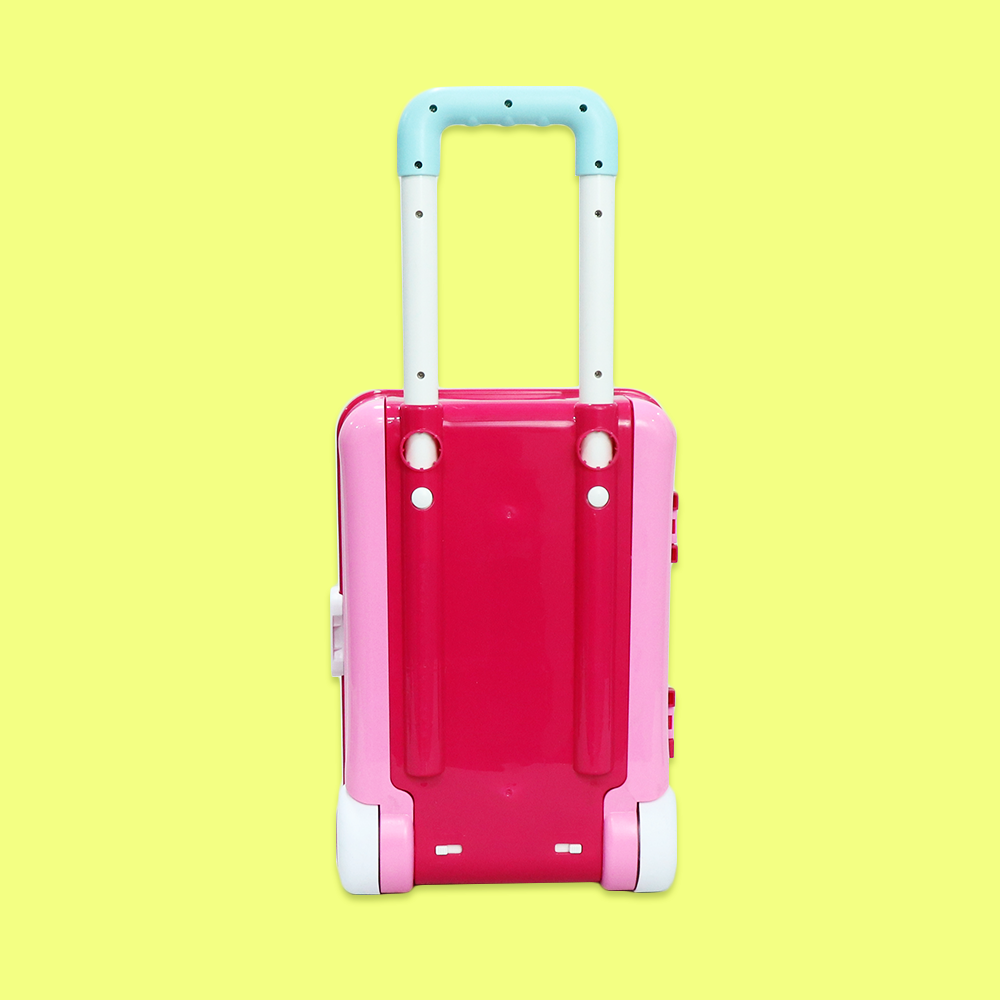 Fashion Set (2 in 1) with Suitcase Trolley Playset For Kids