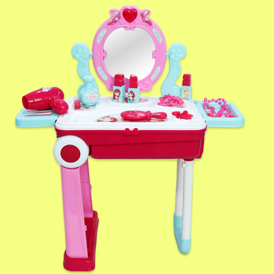 Fashion Set (2 in 1) with Suitcase Trolley Playset For Kids