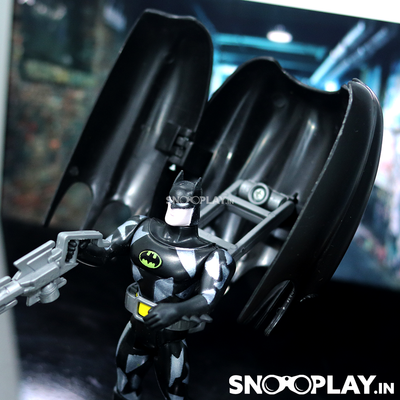 Batman Action figure, for all the DC Multiverse fans, with his silver toy blaster.