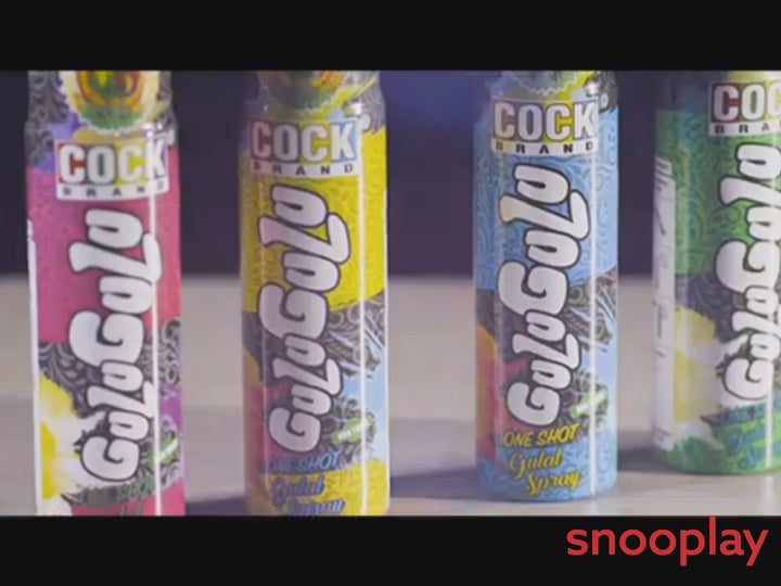 Single Shot Gulaal Shooter Cylinder Pack - Gulugulu (Total 5 Pieces) | Assorted Colors & Prints