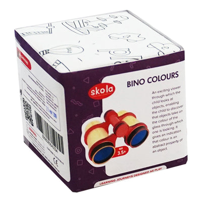 Bino-Colours  (Binocular Shaped Viewer With 4 Pairs Of Coloured Glasses )