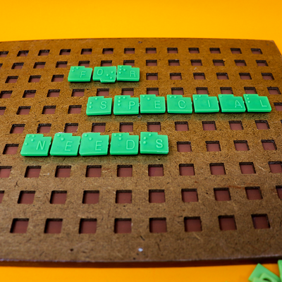 Braille Crossword Scrabble Board Game for The Blind
