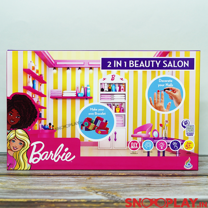 2-in-1 Beauty Salon DIY Kit- Official Barbie Merchandise (6-8 Years)