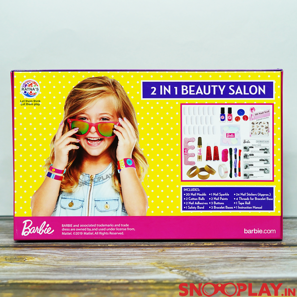 2-in-1 Beauty Salon DIY Kit- Official Barbie Merchandise (6-8 Years)