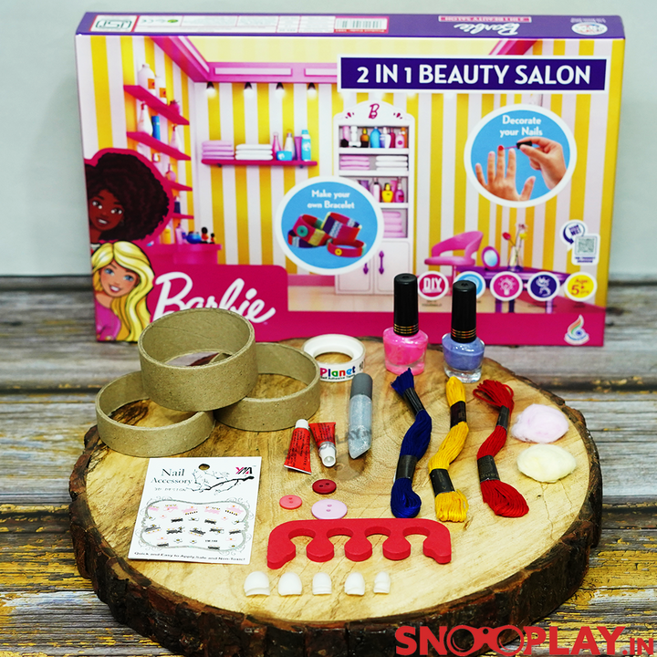 2-in-1 Beauty Salon DIY Kit- Official Barbie Merchandise (6-8 Years)