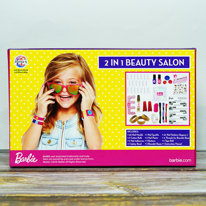 2-in-1 Beauty Salon DIY Kit- Official Barbie Merchandise (6-8 Years)