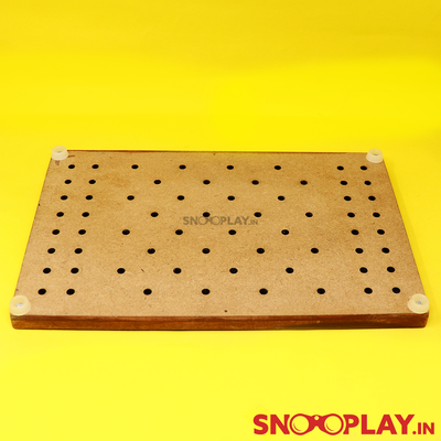 Braille Checkers Wooden Board Game (Hand Painted)