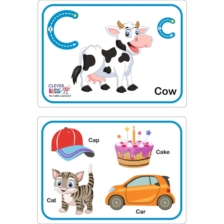 Alphabet Jumbo Flash Card (Flash cards with Fonts & Images)