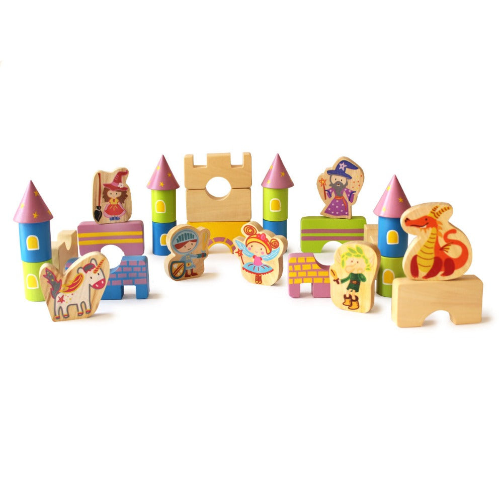 Starry Castle & Fantasy Characters Wooden Blocks