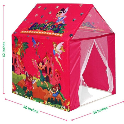 Combo of 2 Fairy Land House Printed Play Tent House With 1 Kids Doctor Set Briefcase