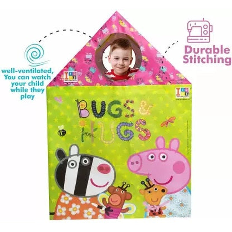 Combo of 2 Jumbo Size Peepa Pig Printed Play Tent House With 1 Kids Doctor Set Briefcase Kit