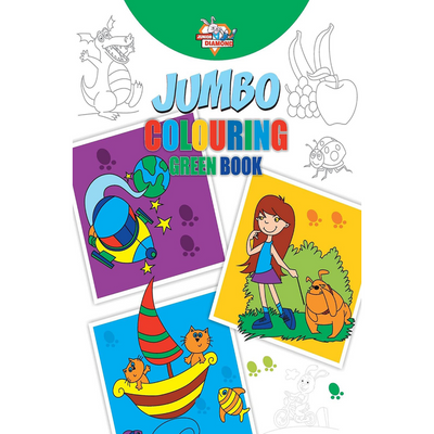 Jumbo Colouring Green Book - 3