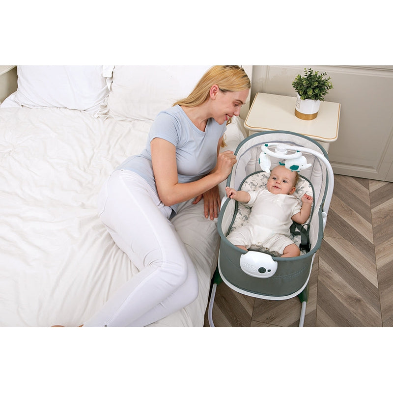 6 in 1 multi-function Rocker & Bassinet - Teal (COD Not Available)