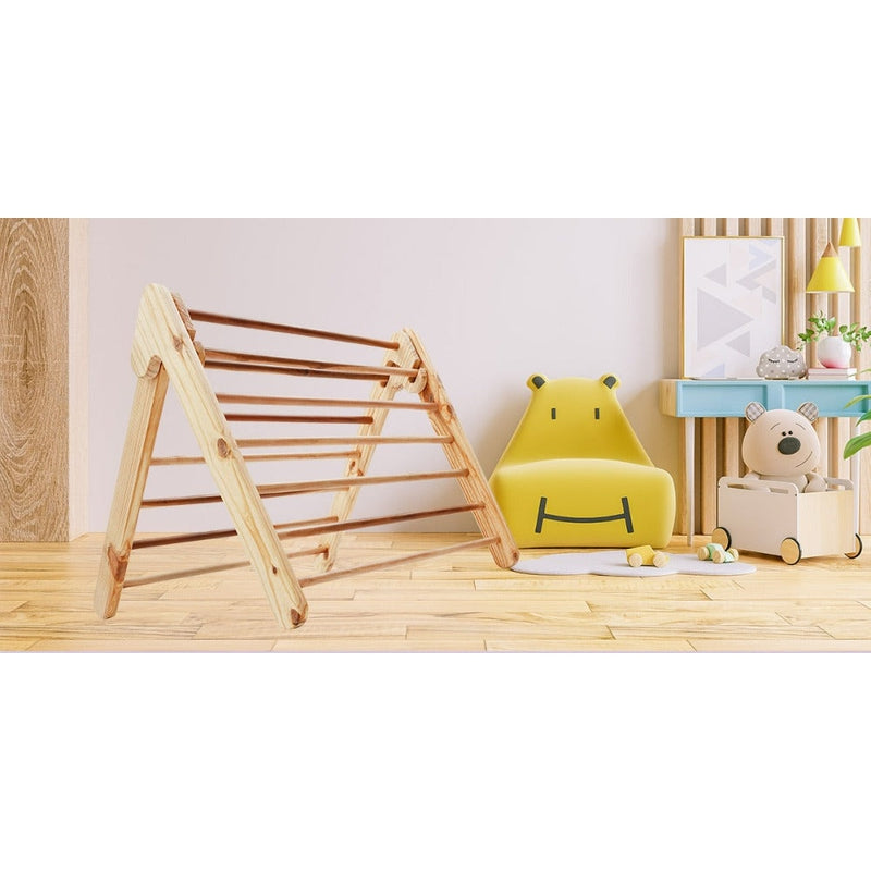 Wooden Pikler Triangle for Toddler (Pine Wood)