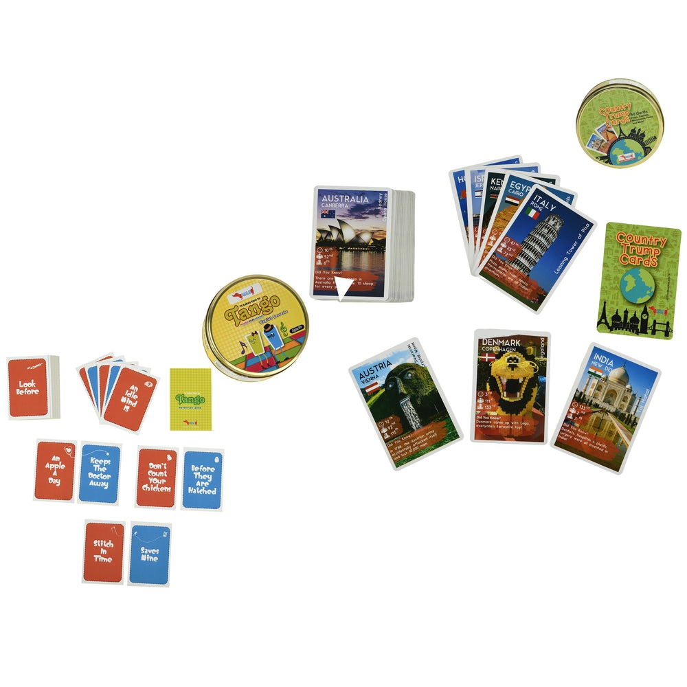 Card Games Combo (Country Trump Cards + Tango Proverbs Cards)
