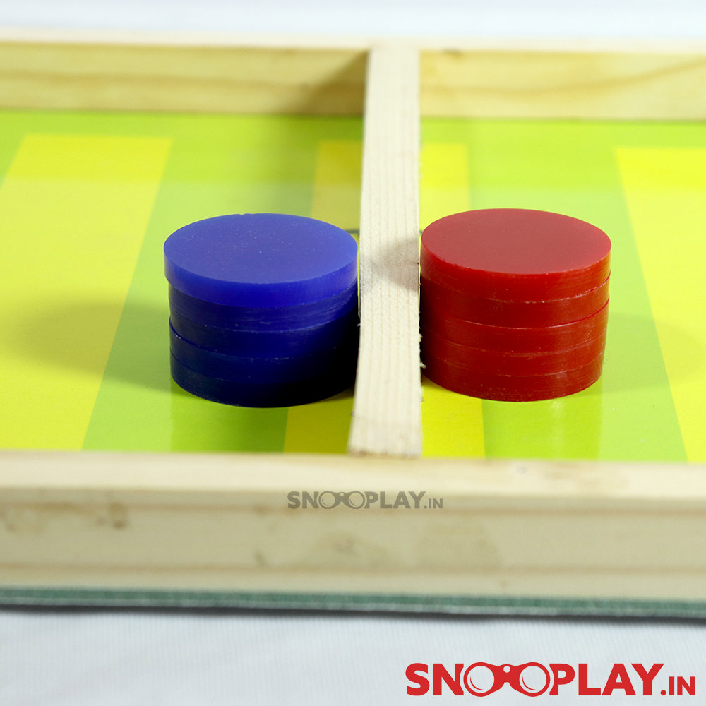 Coloured Wooden String Hockey Tabletop Game With White Board