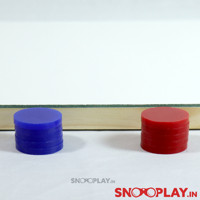 Coloured Wooden String Hockey Tabletop Game With White Board
