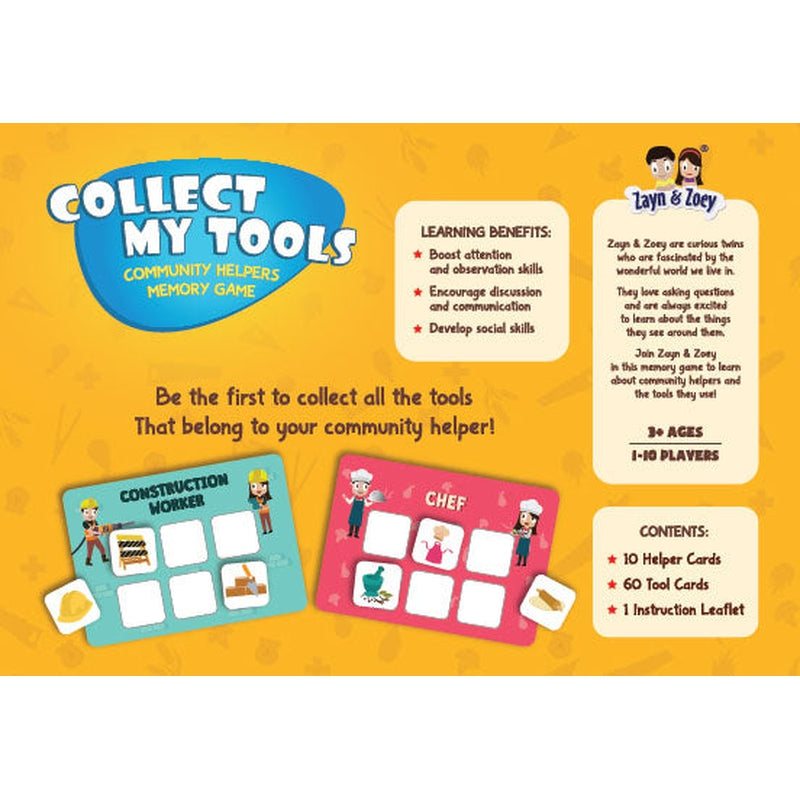 Collect My Tools - Community Helpers Memory Game