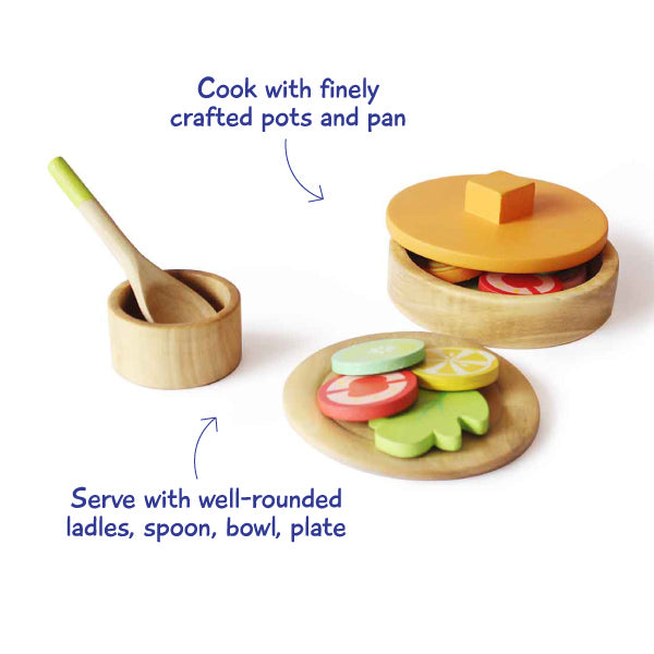 Little Chef Wooden Cooking Set