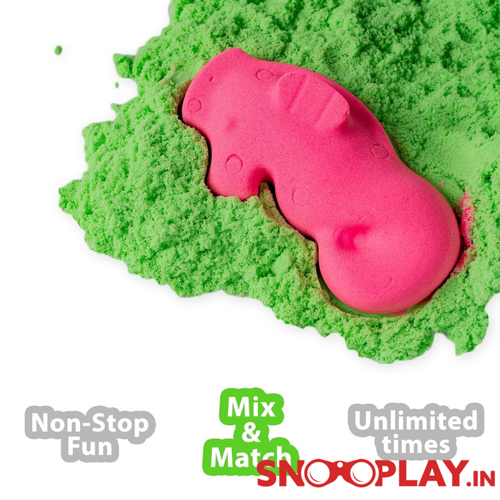 Crazy Sand Tub | 1 Kg Sand with 16 Moulds (2-8 Years)