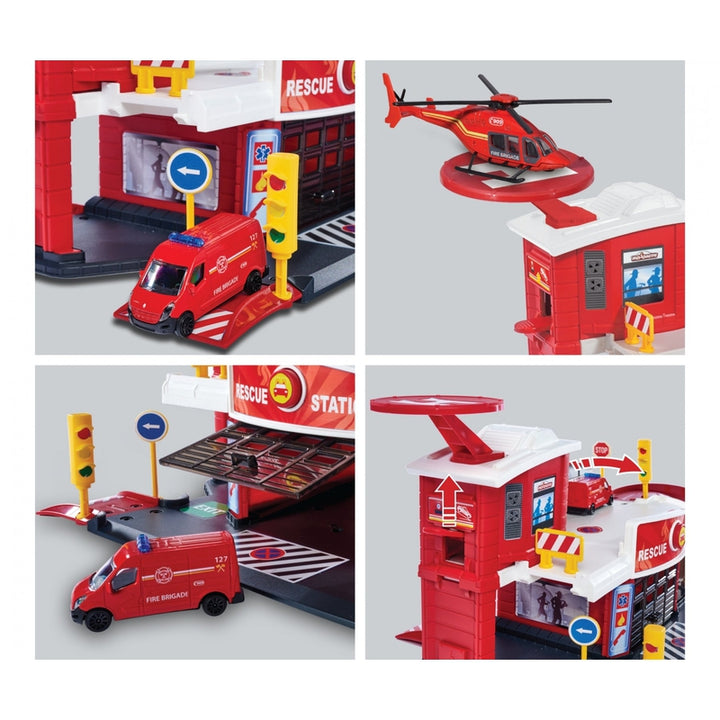 Creatix Rescue Staion +1 Licensed Car (33 Pieces)